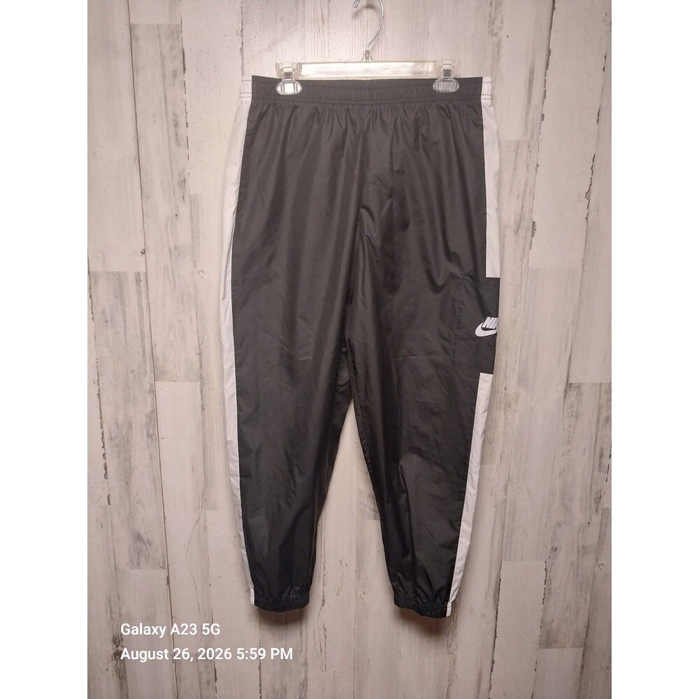 Nike Sportswear Women's Woven Trousers CJ7346-010 Black/White Size Large